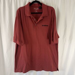 Ping Polo Men's XL Orange Garmin Embroidered Short Sleeve Collared